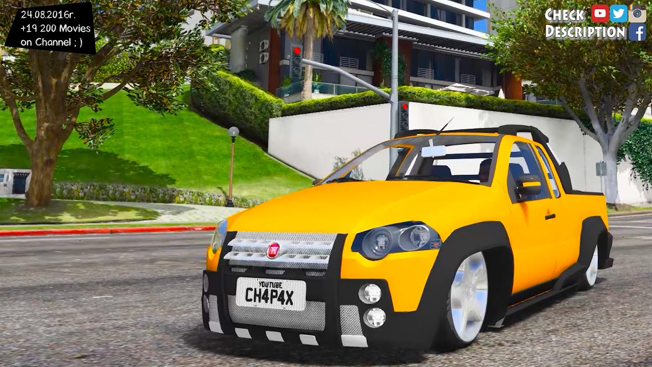 2008 Fiat Strada Adventure - GTA V MOD | 2.7K / 1440p ! _REVIEW
