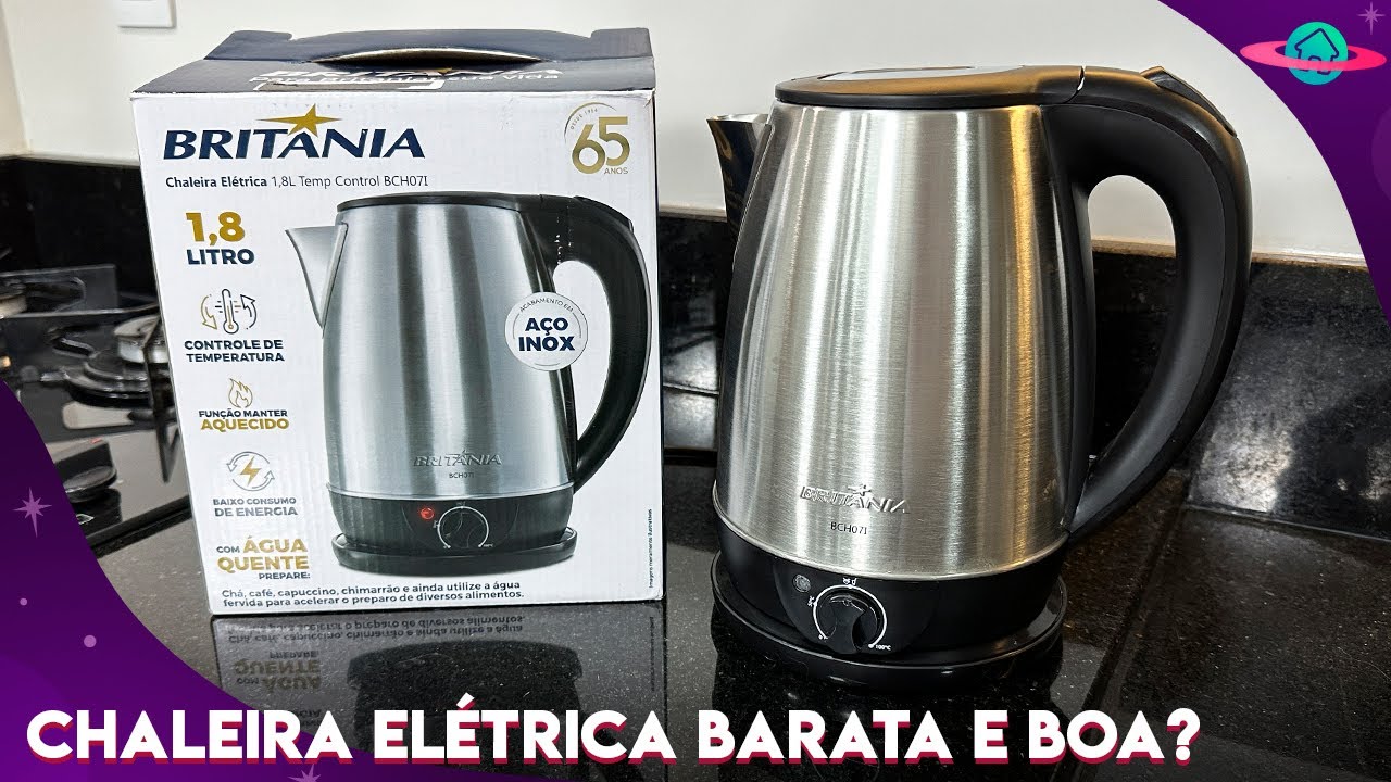 CHALEIRA ELÉTRICA BRITÂNIA BCH07I COM CONTROLE DE TEMPERATURA: CHALEIRA ELÉTRICA BARATA E BOA?