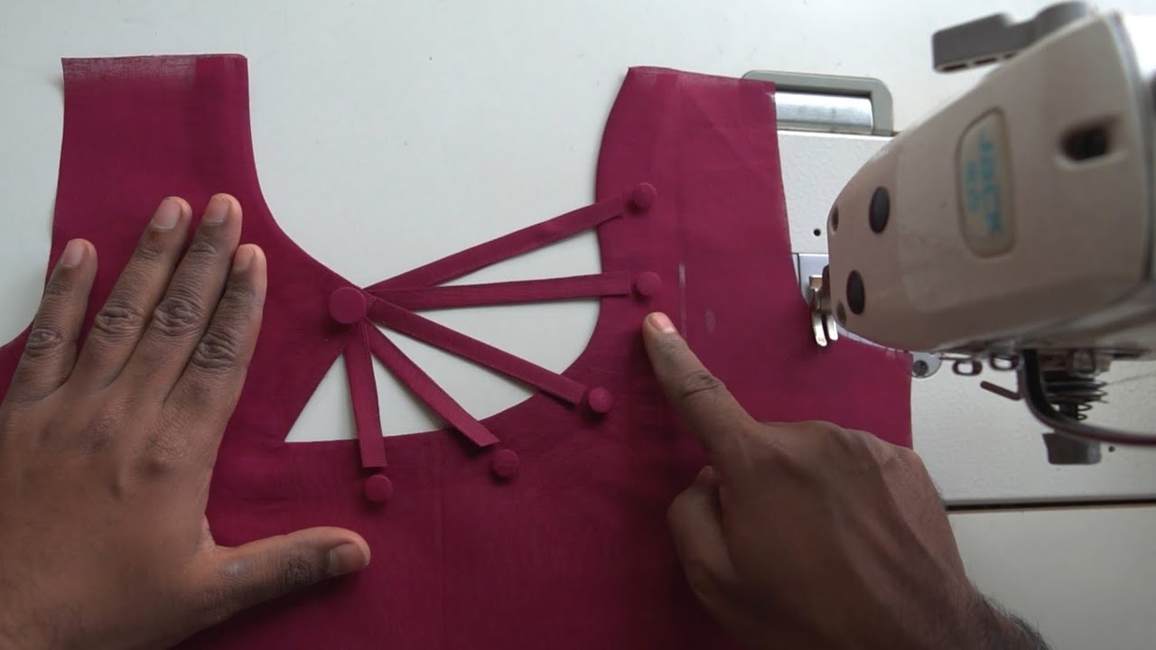 Very simple and beautiful neck design for sewing lovers