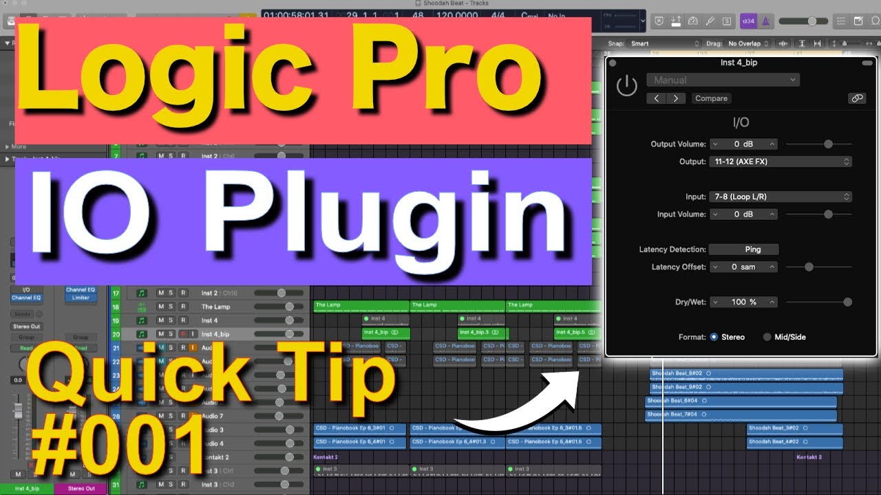 Logic Pro IO Plugin | How to Use External Effects in Logic Pro | Quick Tip #001