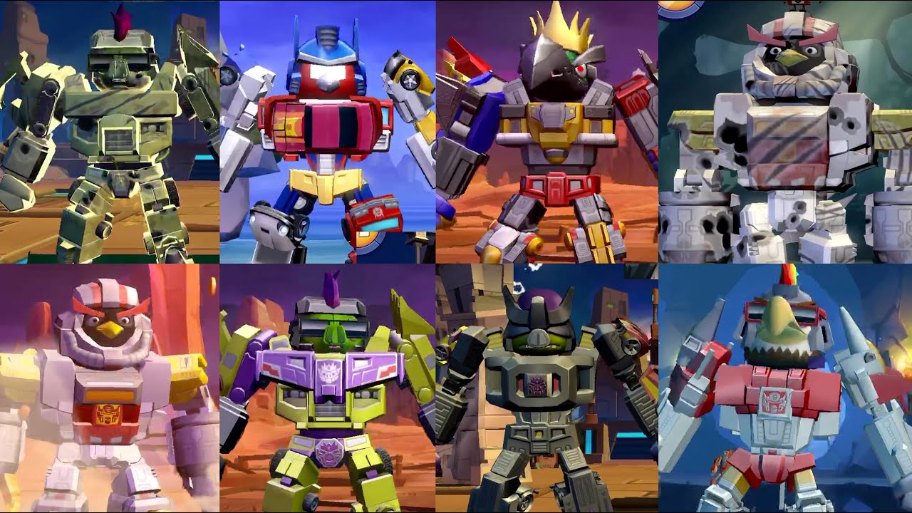 Angry Birds Transformers - ALL GIANT BOTS - Full Game play