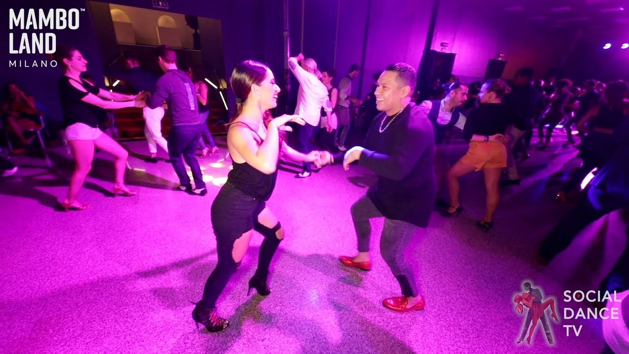 Brandon, Benny & Michelle & Ashley - Salsa Social Dancing | Mamboland Milano 2019