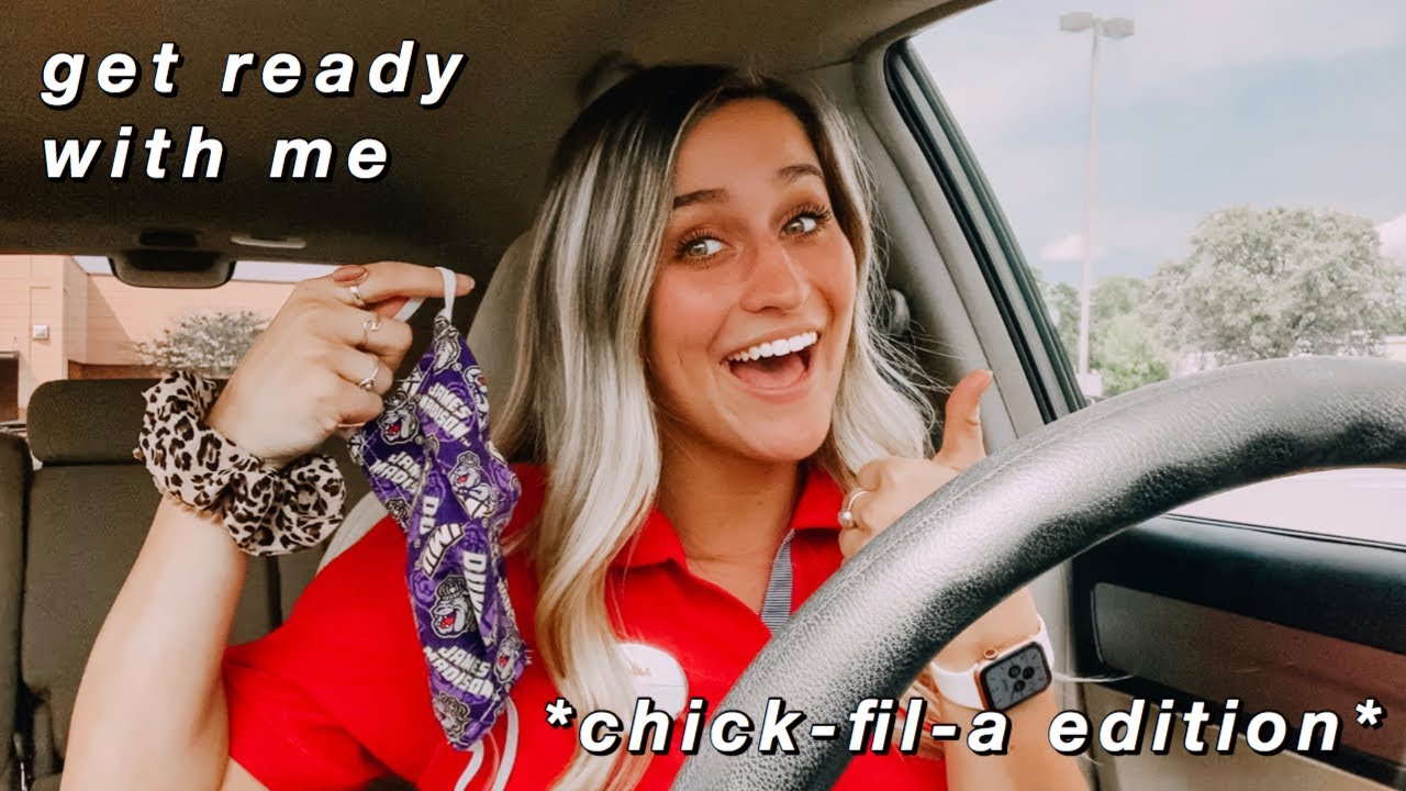 get ready with me for work @ chick fil a