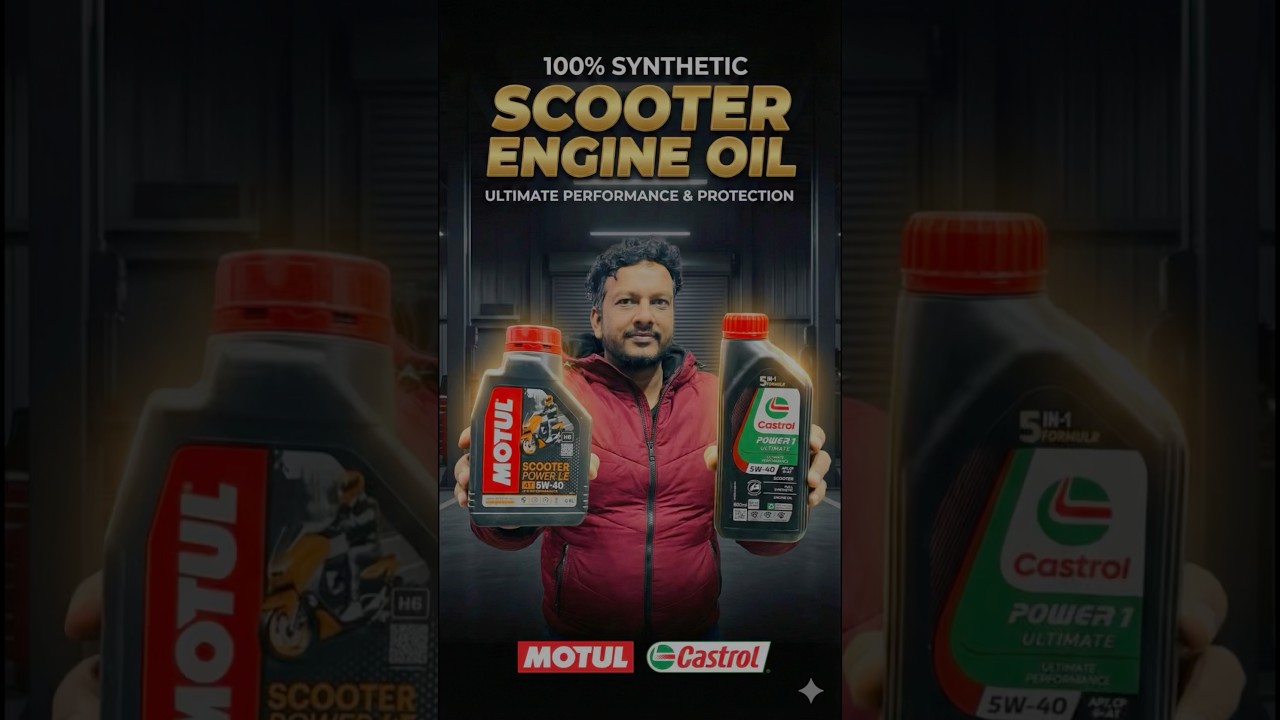 Best full synthetic engine oil for gearless scooters 
