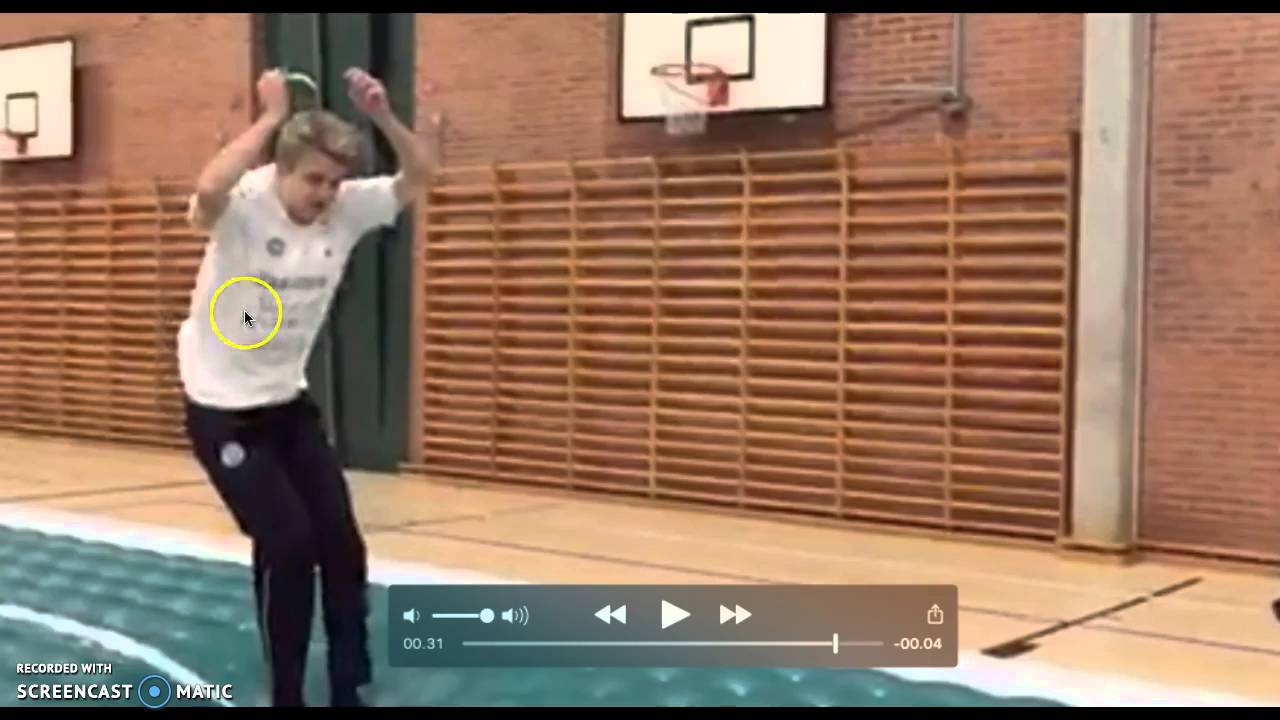 Bevægelsesanalyse af forlæns salto