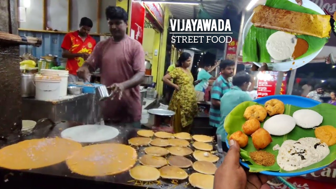 Best of Vijayawada Street foods | Carrot Dosa | Utappam | Egg Dosa | Mysore Bonda #indianstreetfood 