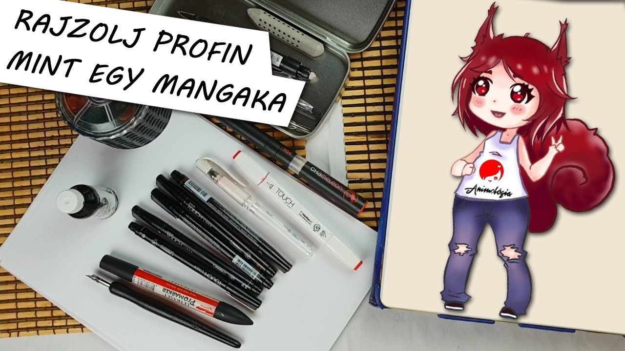 ÍGY RAJZOLJ ANIMÉT ÉS MANGÁT PROFIN 👍✏ ft. Lori Shin