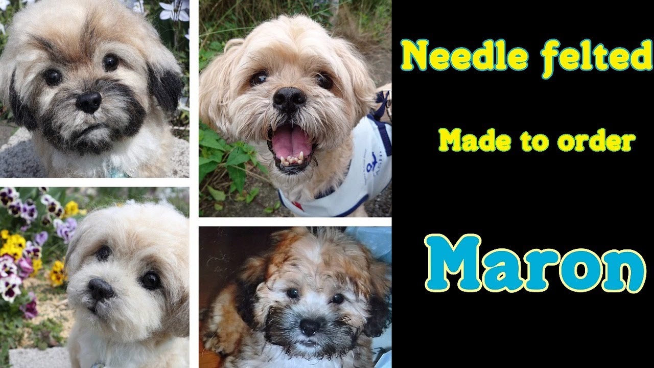 マロン君　A process of making a dog with wool felt　 [Made to order]