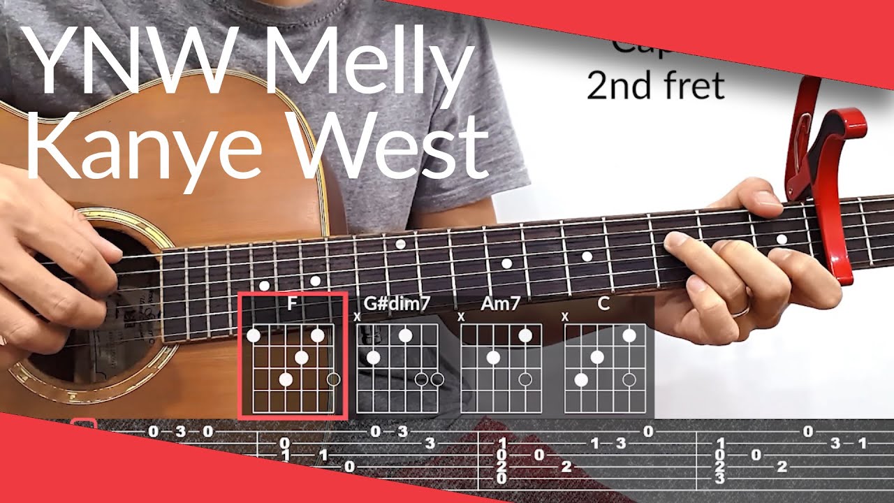 Mixed Personalities (YNW Melly, Kanye West) Guitar Tutorial | Tab & Chords