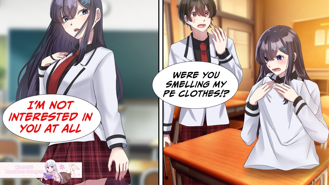 [Manga Dub] I caught the cold girl smelling my PE clothes... [RomCom]