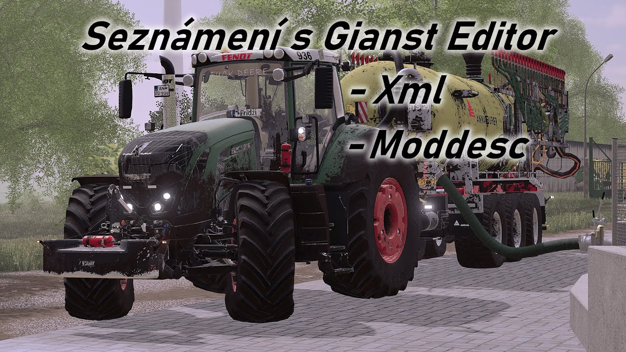 První seznámení s Giants Editor // XML // Moddesc