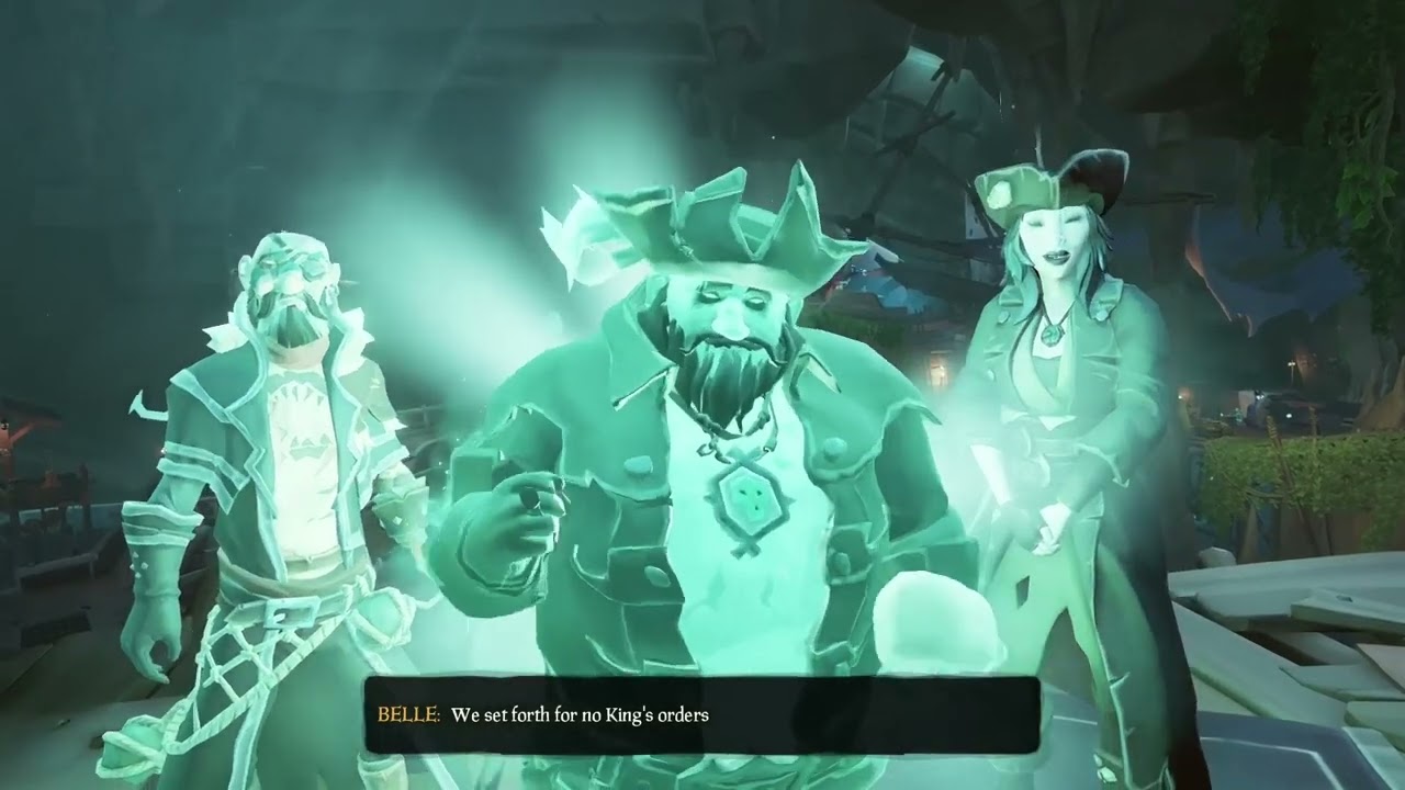 Blessing of Athena's Fortune Cutscene (Receiving the Ghostly Curse) | Sea of Thieves | CptPriam