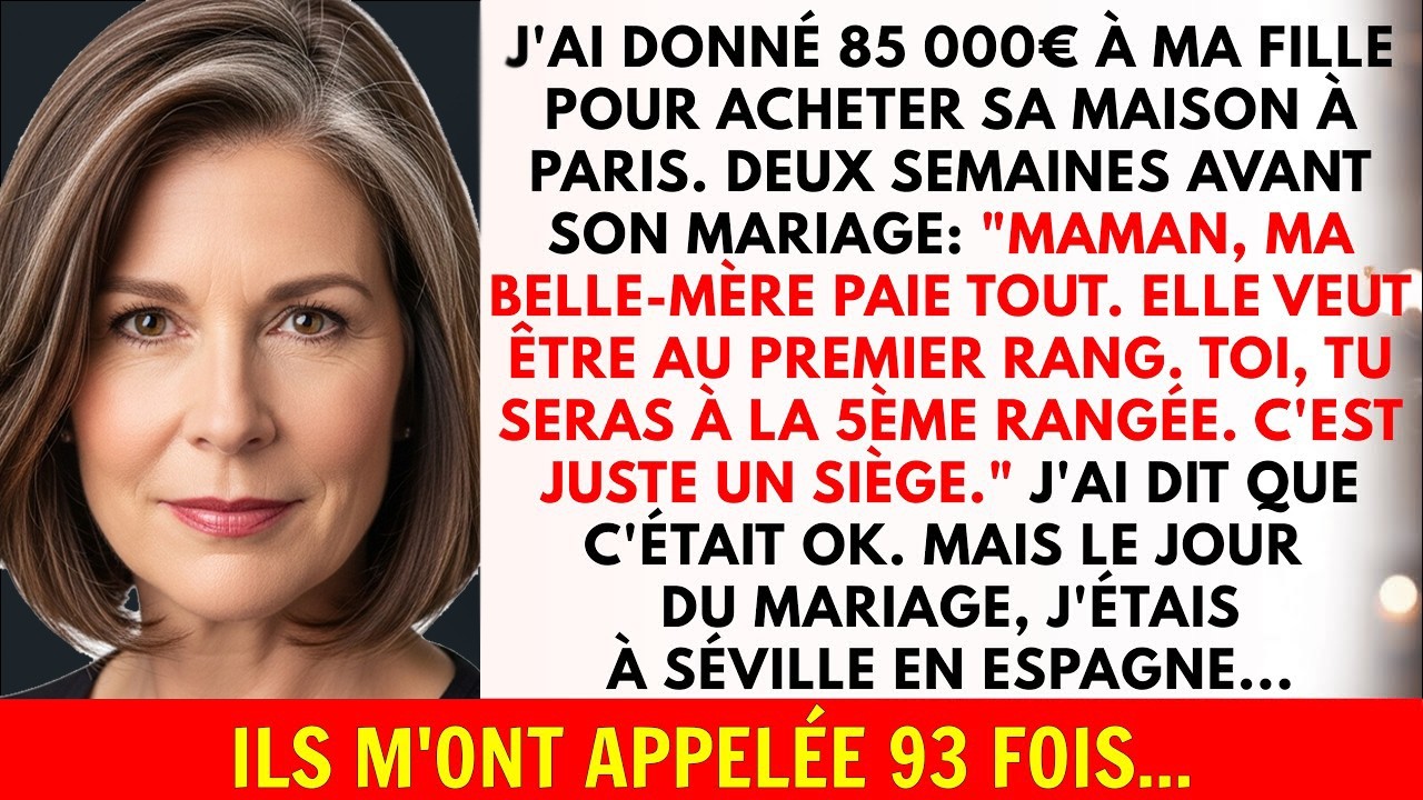 Mariage : ma belle-mère humilie ma mère pour le premier rang