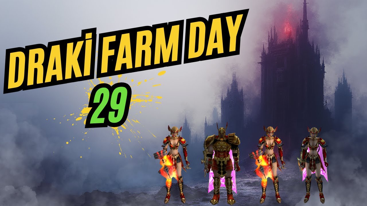 Draki Farm Day #29 / 4 Karakter 12 Tur Draki Tower / #knightonline