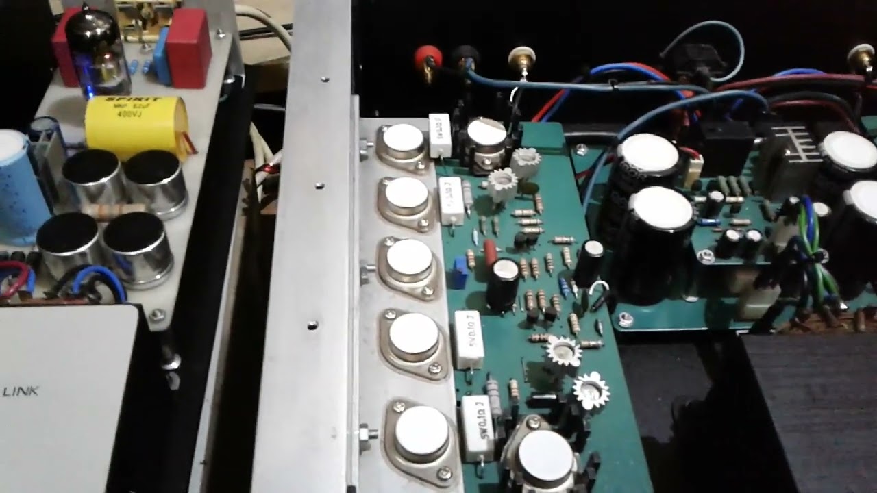 Tes Power Amplifier Class A + Line Passive Preamp N Buffer Missing Link Tube by input Tuner FM