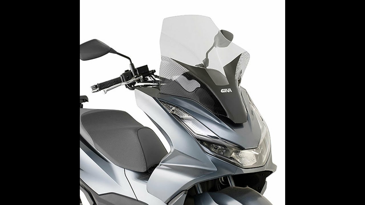 Fitting small short givi screen D1190ST (the best looking one) to the 2021 - 2022 Honda PCX 125