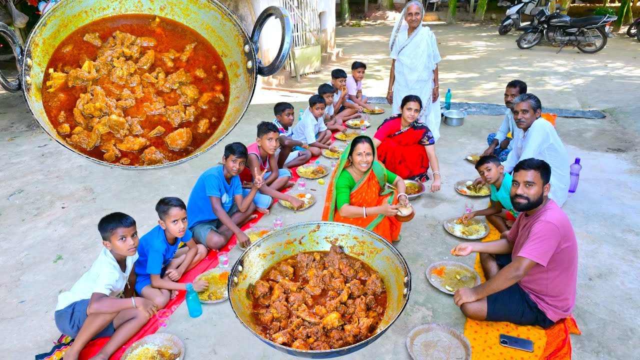 Puja special secret Mutton Curry recipe | নবমী স্পেশাল সিক্রেট মটন রান্না | villfood recipes