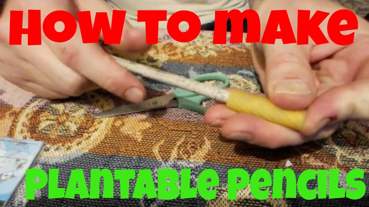 How to make plantable pencils.