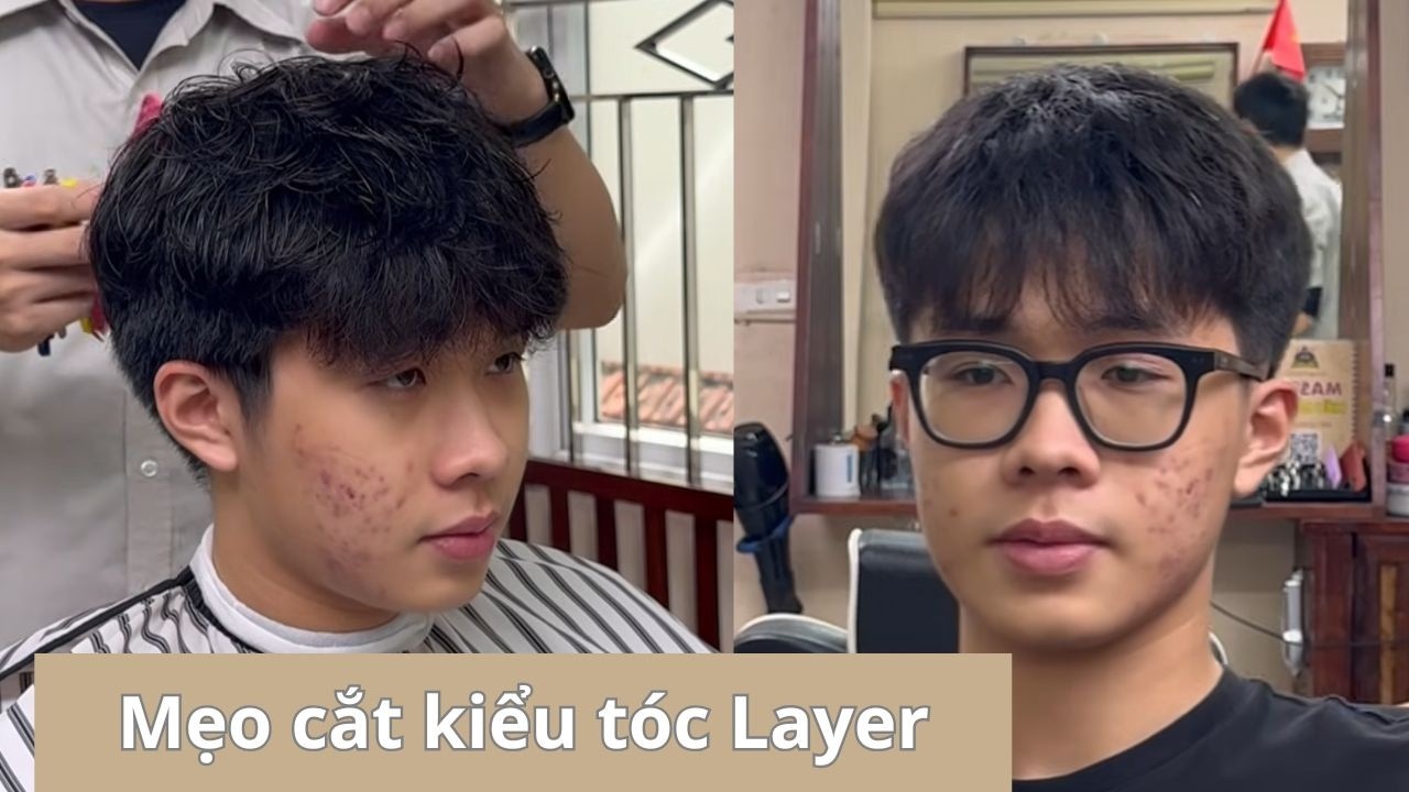 Mẹo Cắt Kiểu Tóc Layer Cho Nam Nhanh/THẦY LONG