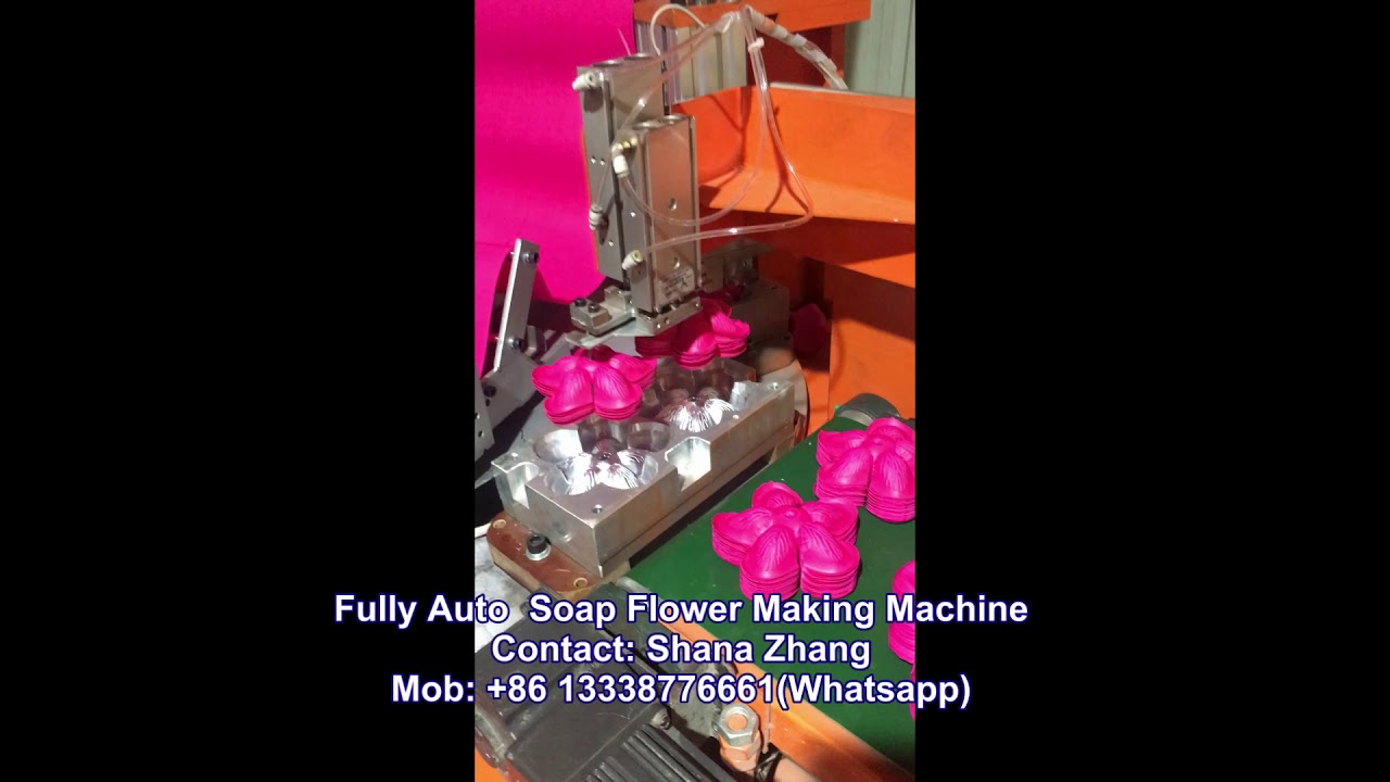 Fully automatic soap flower making machine
