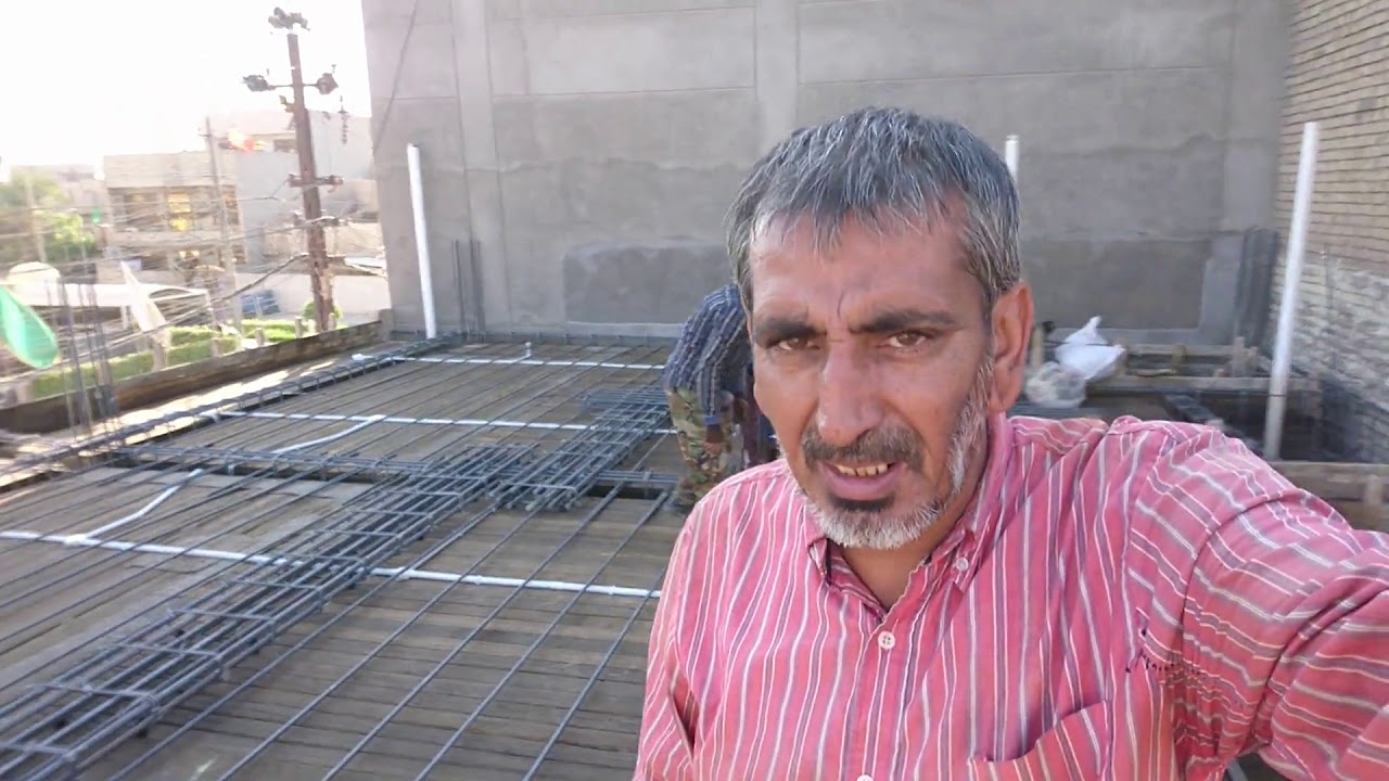 تسليح السقف كسر الشبون من البداية الى النهاية \ الحداد حسين الحاج جبار 07703986602