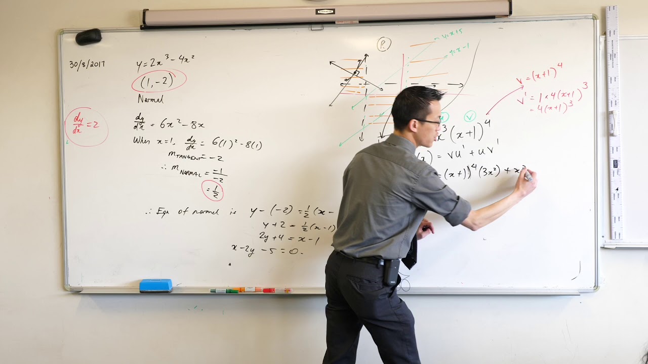 Differentiating with Product & Chain Rule (example question)