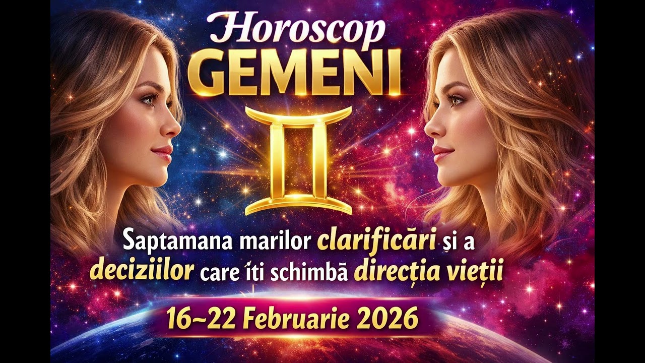 ♊Horoscop GEMENI 16–22Februarie2026–Saptamana clarificari si a deciziilor care iti schimba directia