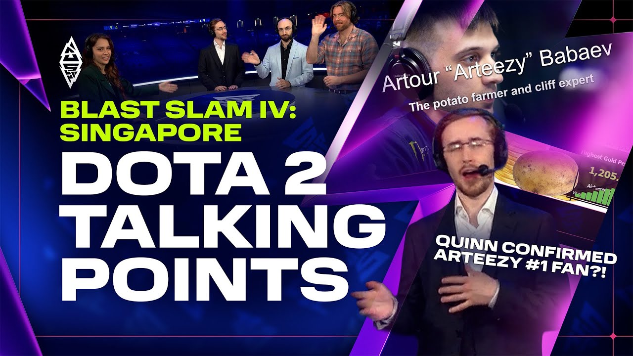 Dota 2 "Talking Points" with Nat, Quinn, Cap and SVG 📈 | BLAST Slam IV: Singapore