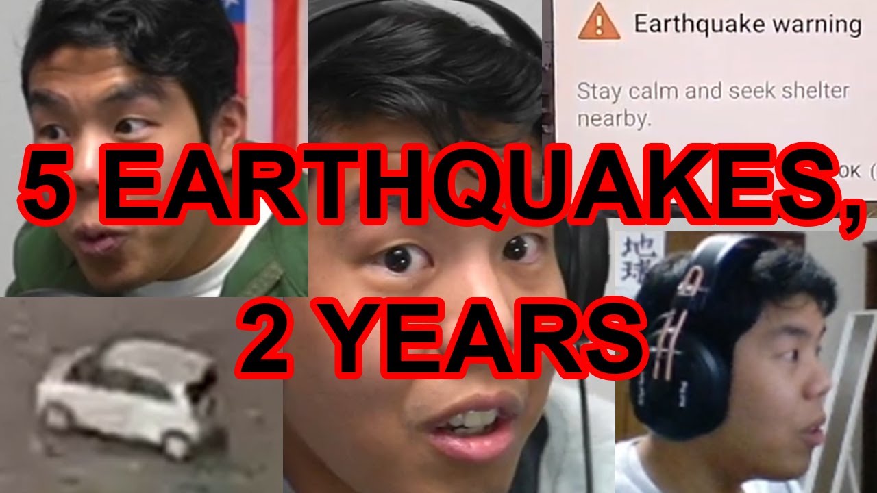 5 earthquakes on my Twitch stream in 2 years in Japan