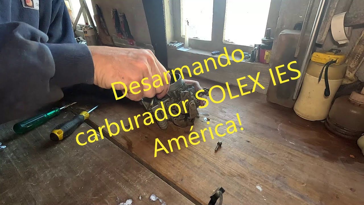 Desarmando carburador Solex y paleta de ventilador de IES América! Aplica a Citroen 2cv y 3cv!