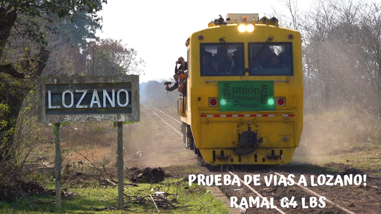 El Tren a LOZANO cada vez mas cerca! PRUEBA DE VIAS / INAUGURACION después de más de 40 años