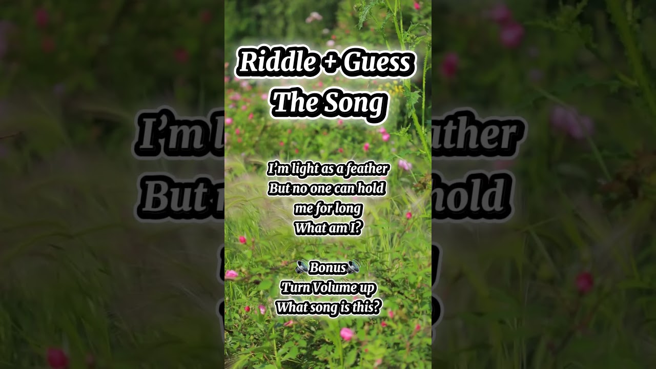 Riddle + song intro… can you get both? 👀🎵 