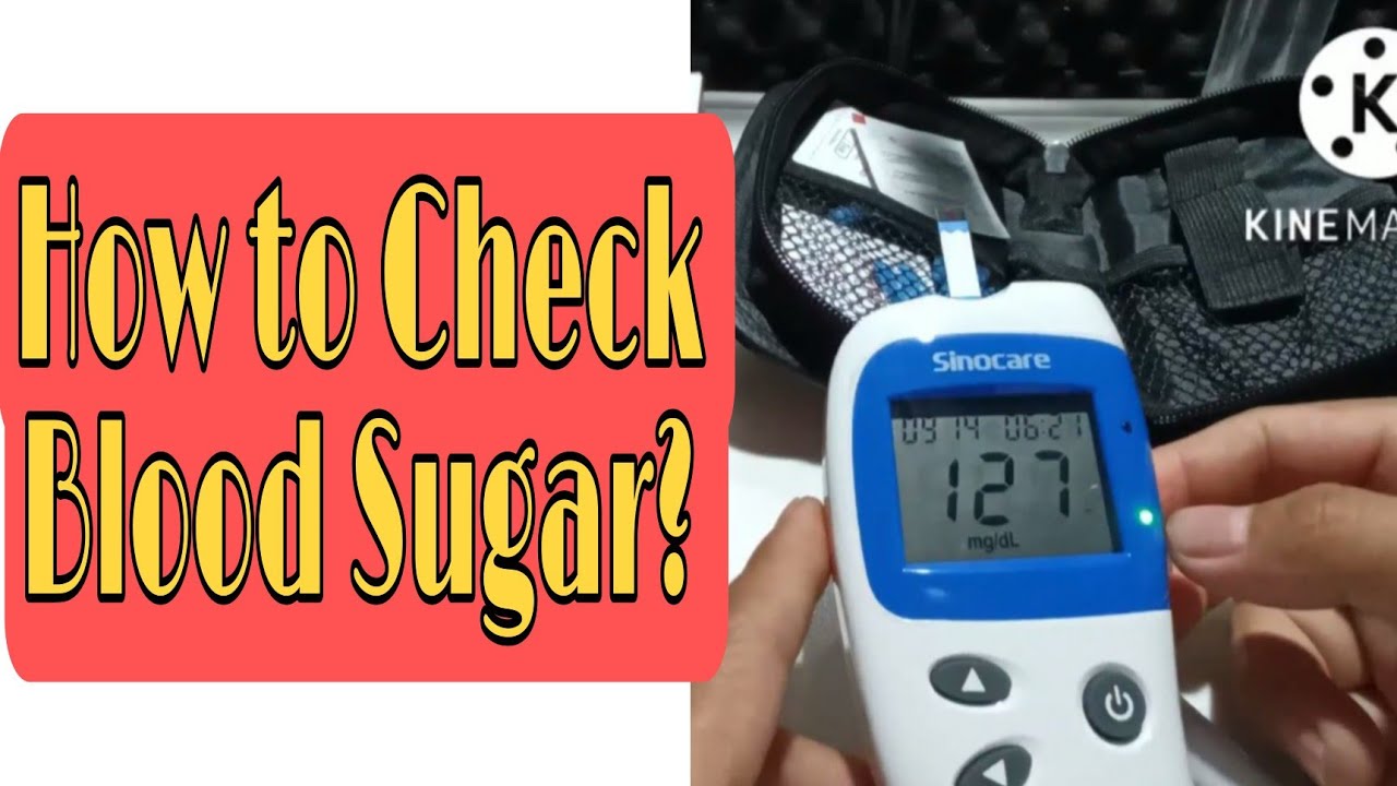 How to check Blood Sugar | How to use Glucometer | SINOCARE Blood Glucose Monitoring System