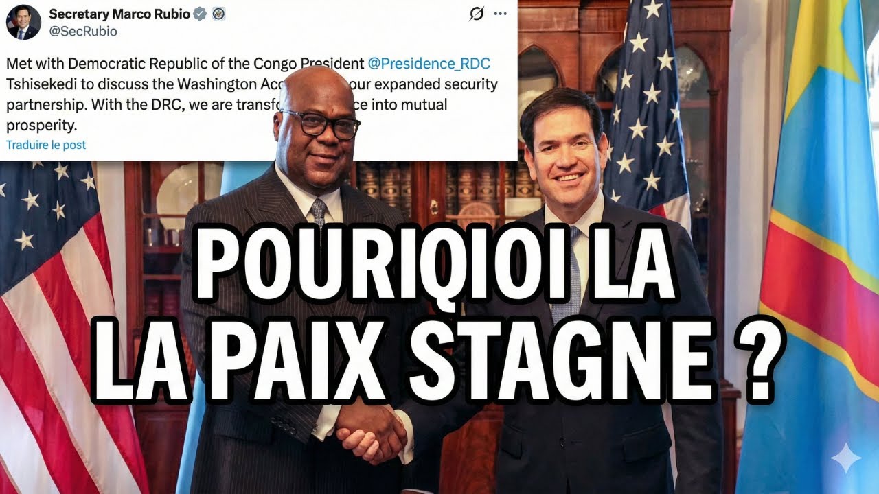 Félix Tshisekedi à Washington : Pourquoi les accords de paix RDC-Rwanda peinent à avancer ? | AGOA