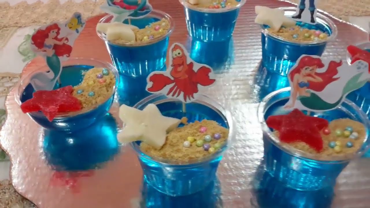 Gelatinas individuales de la sirenita