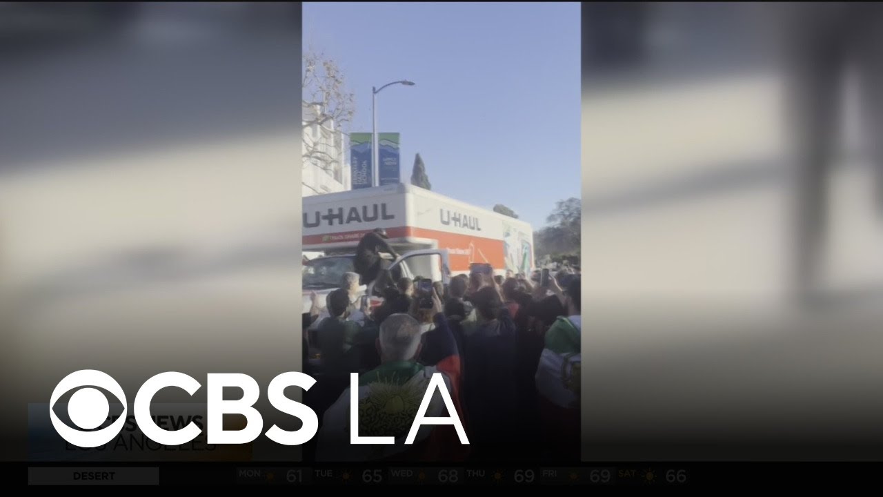 U-Haul truck drives into large crowd in Los Angeles during anti-Iranian regime rally