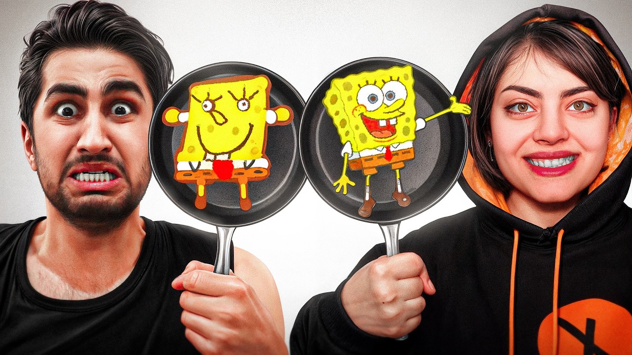 رسول vs آفاق ، نقاشی با پنکیک 😳