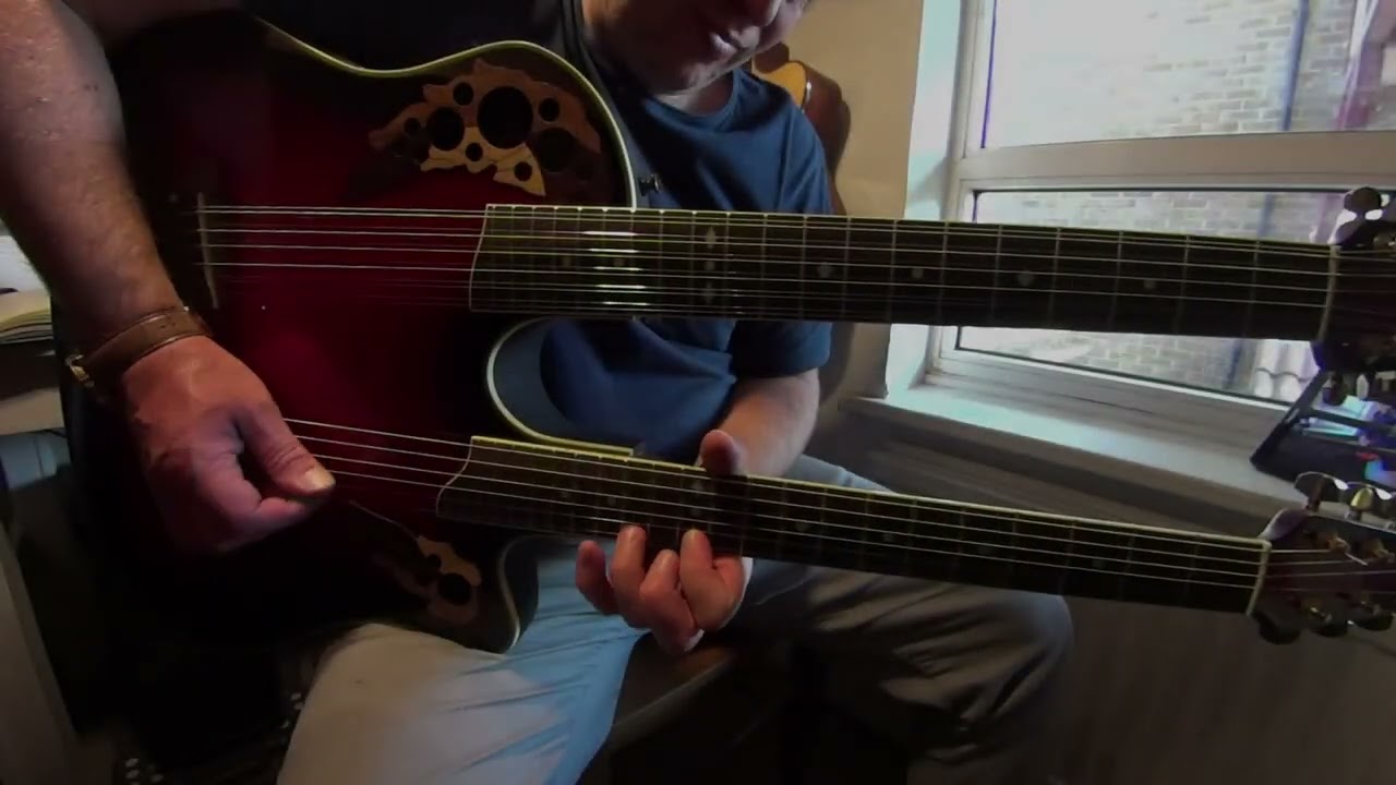 Ovation Celebrity Double Neck Electro Acoustic Demo