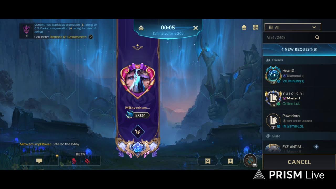 LOL WILD RIFT STREAM MASTER Rank