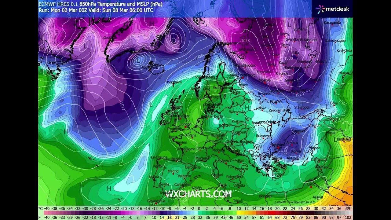 Καιρός: Χωρίς σοβαρή ψυχρή εισβολή από το ECMWF - Νέα δεδομένα