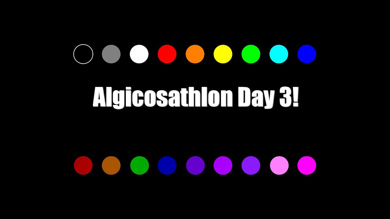 Algicosathlon Day 3 - What happened to Cyan?