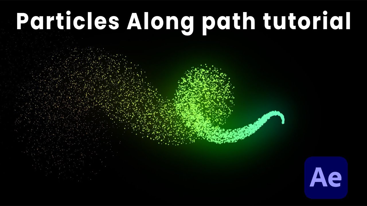 Particles Along path tutorial in After Effects - 2025
