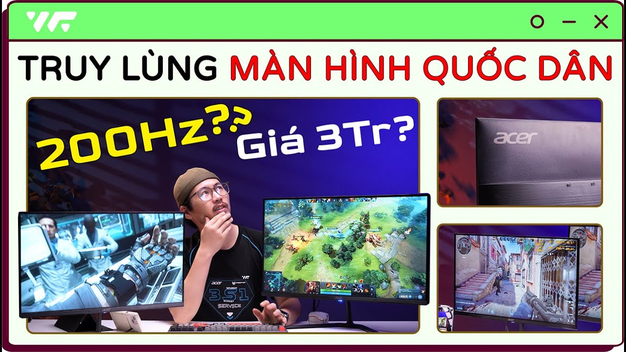 Tầm Giá 3 Triệu Có 200Hz, Màu Đẹp! GIẢI MÃ Màn Hình Gaming QUỐC DÂN: Acer Nitro KG240Y X1 / KG270 X1