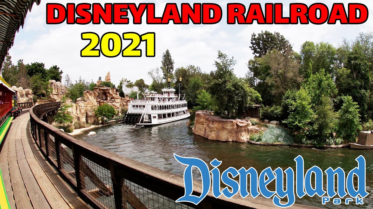 4K Disneyland Railroad Grand Circle Tour FULL RIDE at Disneyland 2021