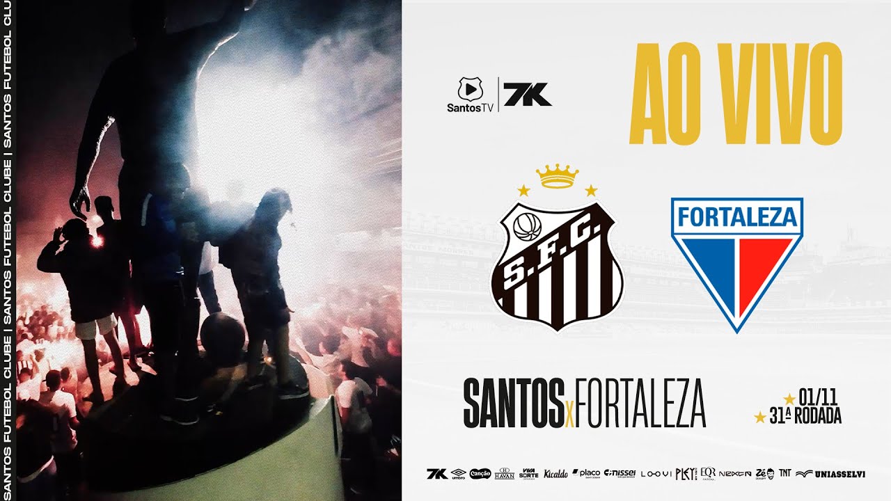 🔴 AO VIVO: SANTOS x FORTALEZA | BRASILEIR&Atilde;O (01/11/25)