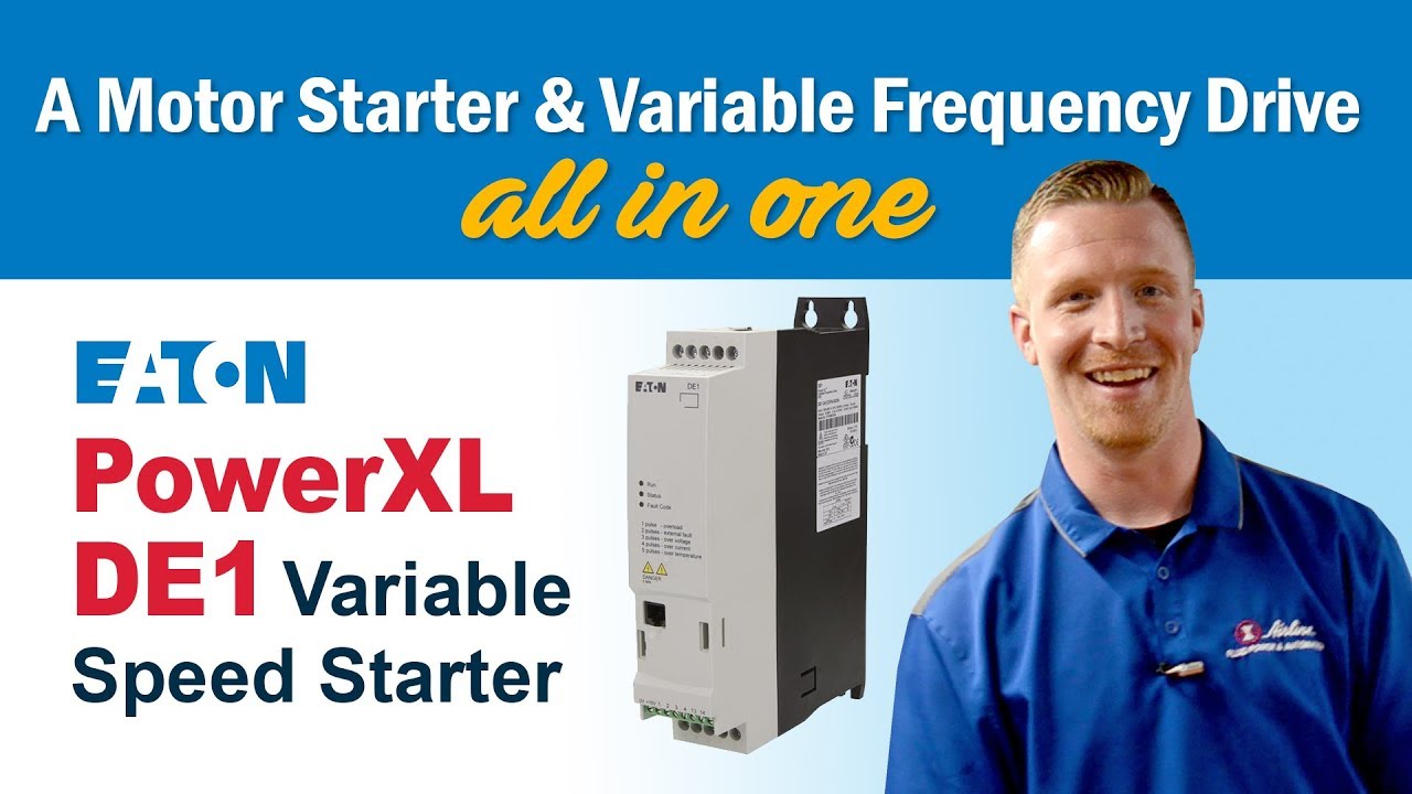 How To Combine a Motor Starter & Variable Frequency Drive into ONE! (Eaton PowerXL DE1)