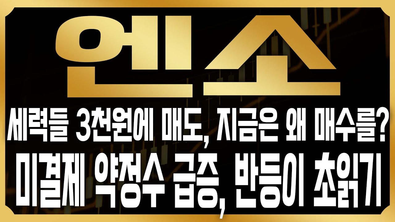 [엔소 코인] 세력은 3천원에 실제 매도를 했다고? 지금은 왜 매수를 하고 있을까? 미결제 약정수 밤사이 급증, 반등이 코앞 #엔소 엔소전망 엔소시세 엔소목표가 #ENSO