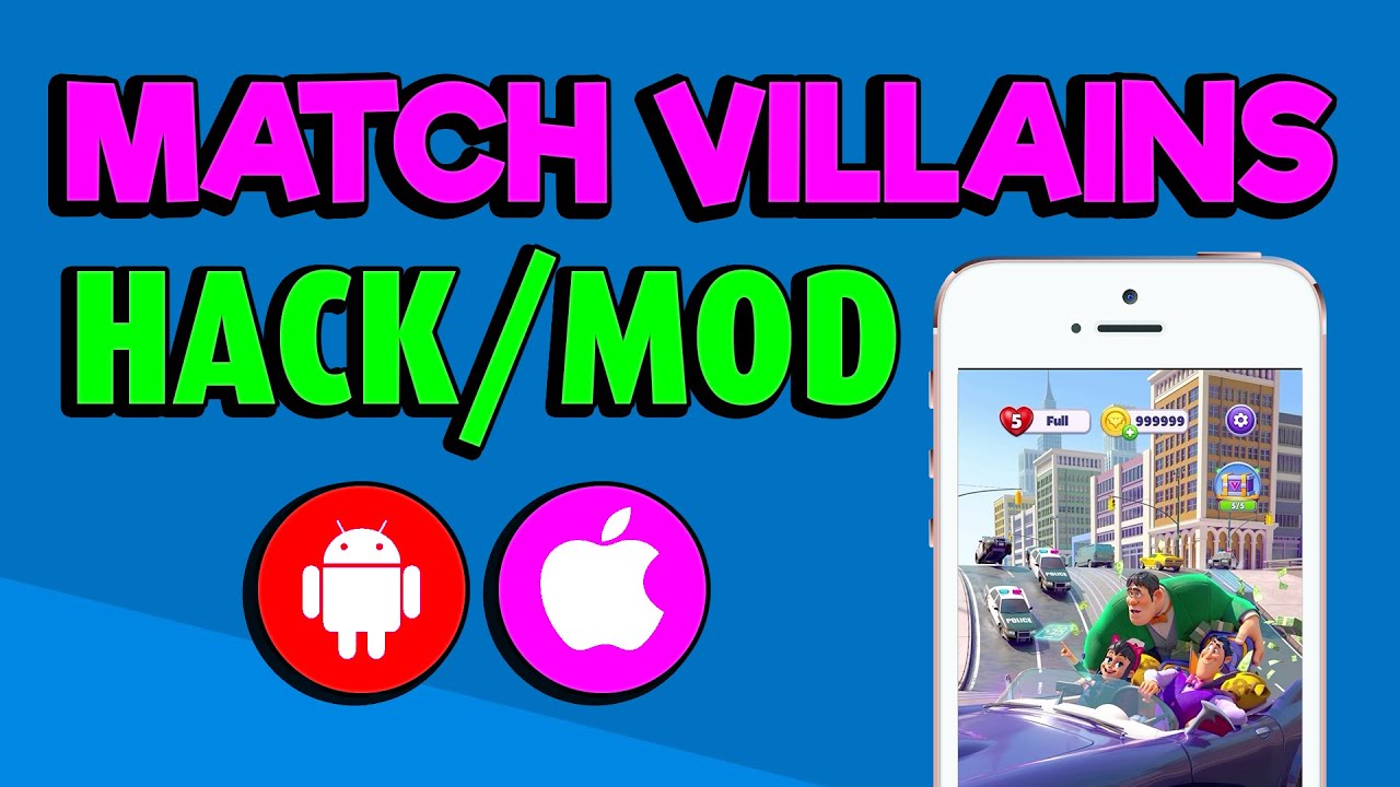 Match Villains Hack 👽 Unlimited COINS, LIVES & BOOSTERS Mod (iOS/Android)