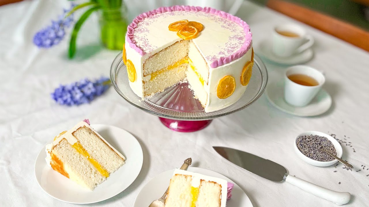Bright and Sunny Lemon Lavender Cake Recipe