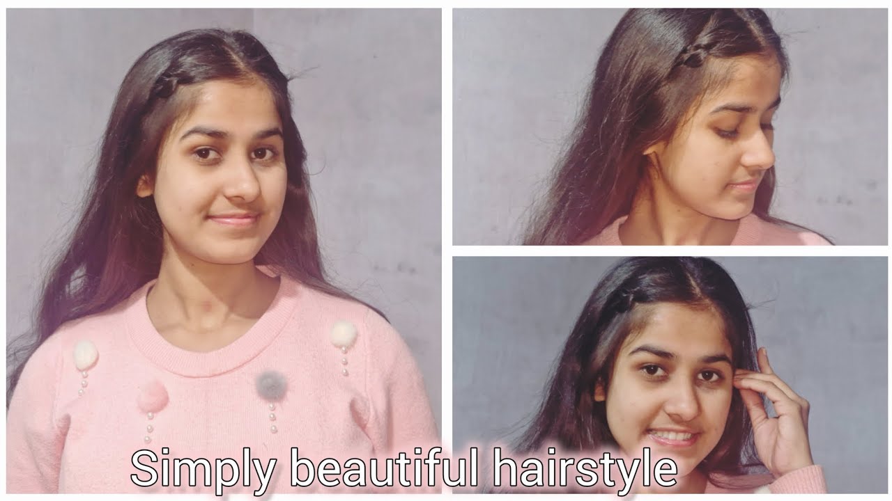 Simply beautiful hairstyle for collage girls | very simple hairstyle...